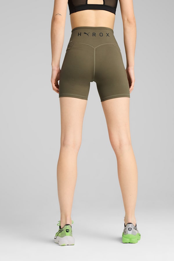 PUMA x HYROX CLOUDSPUN 3" Short Tights Women, Loden Green, extralarge